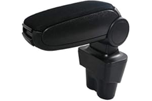 UNKNOWN flexzon Car Armrest Arm Rest + Assembly Set Black Textile for
