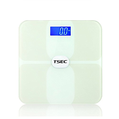 Preisvergleich Produktbild Haosen Bluetooth Personenwaage Smart Körperanalyse und digitale waage körperwaage Digital Wireless-Körper-Skala - Multi-Funktions Bluetooth ITO Fettwaagen,Messung von Wasser,Kalorien,Gewicht,Fett (Weiß)
