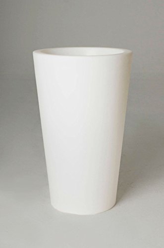 Pflanzkübel „Rondo Classico“ aus Kunststoff beleuchtet, 70 cm, Weiß - 4