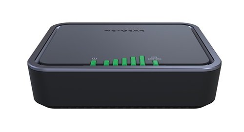Netgear LB1110-100EUS 4G LTE Modem (150 / 50 Mbit/s, LTE Cat 4, UMTS DC-HSPA+, Quad band GSM, 3FF micro SIM card slot, Gigabit LAN Port, 2x TS9-Anschlüsse & 3G/2G-Fallback) - 5
