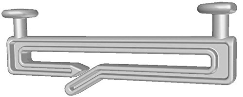 "Dekohaken24" - Schlaufengleiter, 50 Stück. , für 5 cm Schlaufen, mit Schlitz zum Dekorieren von Schlaufenschals / Schlaufenvörhängen an einer Gardinenstange oder Gardinenschiene
