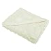 Baby Boys/Girls Supersoft Plush Wrap Blanket With Faux Silk Back (75cm x 100cm) (Cream)