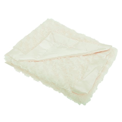 Baby Boys/Girls Supersoft Plush Wrap Blanket With Faux Silk Back (75cm x 100cm) (Cream)