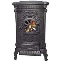 Estufa leña hierro fundido esquina | Estufas de gas, eléctricas, de