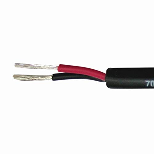 PowerMax - Cable de alimentación (2 x 2,5 mm, Doble Hilo), Color Negro