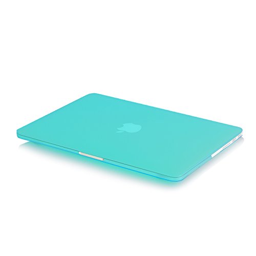JAMMYLIZARD | Shell Cover für [ MacBook Air 13.3″ A1369 / A1466 ] Zweiteilige Gummierte Hülle, TÜRKIS Matt - 3
