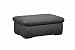 Produktbild Cavadore 5238 Sofa-Hocker Claanc / Grauer Hocker für Couch mit Steppung in pflegeleichtem Strukturstoff / Modernes Design / Chromfarbene Füße / 102x42x68 cm (BxHxT) / Grau