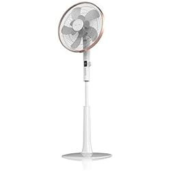 Cecotec Ventilateur sur Pied ForceSilence 1030 SmartExtreme. 10 Pales de 16" (40 cm) de Diamètre, Oscillant , 24 Vitesses, Moteur en Cuivre, Minuterie de 15 heures , Télécommande sans Fil , 60 W.