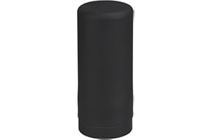 WENKO Spülmittelspender Easy Squeez-e, hochwertiger Spender für Spülmittel in der Küche, einfach Dosierung, Seifenspender aus auslaufsicherem Silikon, Fassungsvermögen 250 ml, Ø 6 x 14 cm, Schwarz