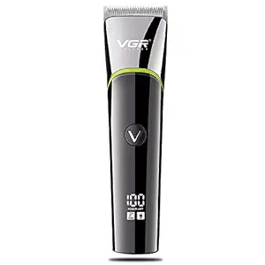VGR V-295 Hair Clipper with LED Display & IPX6 Waterproof Runtime: 200 min Trimmer for Men (Black)