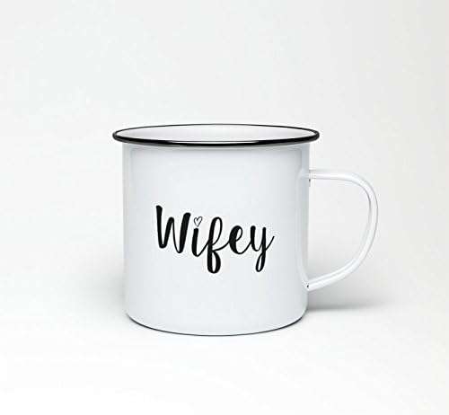 Wifey Mug Wedding Gift Wife Love Marriage Enamel Novelty 10oz Coffee Cup Tea