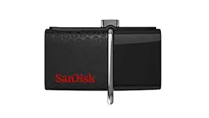 SanDisk 32GBUltra Dual USB Drive 3.0, SDDD2-032G-GAM46(Black)