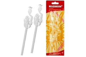 AGRITRADE AK 2 x Glass Airlock Bubbler for Home Brew Wine, Beer, Cider, Spirit, Mash Making, Home Brewing