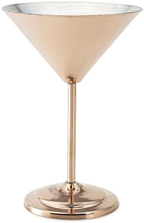 Kuprum Copper Tinned Martini Glass, 10 oz