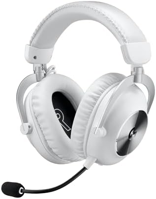 Logitech G PRO X2 Lightspeed Cuffie Gaming Wireless, Microfono a Braccio Rimovibile, Driver Grafene 50 mm, DTSHeadphone X2.0, Surround7.1, Bluetooth/USB/3.5 Aux, PC, PS5, PS4, Nintendo Switch, Bianco