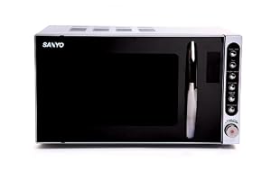 Sanyo EM-S2297V 17 litre 700 watt Solo Microwave Oven, Mirror
