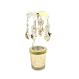 ☆metal adornos brillantes, con la luz de la vela encendida por el rose del aire caliente, fan lentamente apagar automáticamente, bec Ame un romántico feliz.