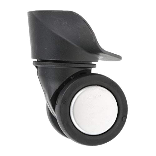 Preisvergleich Produktbild P Prettyia 2 Stück Kofferrollen Laufrolle Bodenrollen Drehstuhlrollen Rollenset Doppelrollen Gepäck Reise A55#