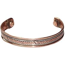 Mogul Interior Yoga Gift Healing Cuff Cross Unisex Health Magnetic Copper Bracelet