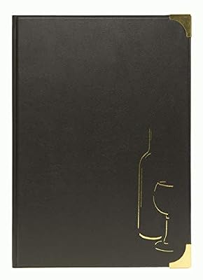 SECURIT Basic A4 Carte des Boissons, 4 Inserts Fixes (présente 8 Pages A4)