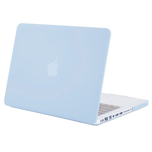 MOSISO Ultra Slim Plastik Hartschale Schutzhülle Hülle Snap Case für MacBook Pro 13 Zoll mit CD-ROM Drive (A1278), Air Blau