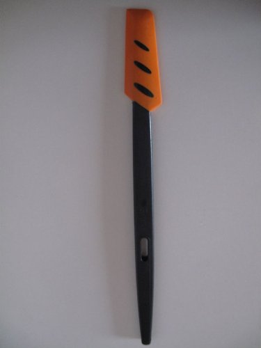 TUPPERWARE Griffbereit Kleiner Top-Schaber schwarz-orange Teigspachtel schmal 6846 - 4