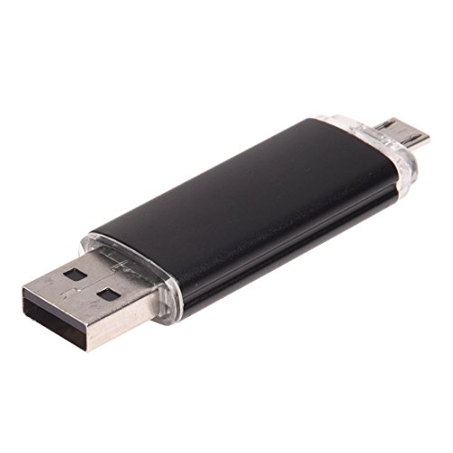 SODIAL(R) Azionamento dell'istantaneo del USB di memoria 32GB OTG + mini per il taccuino nero