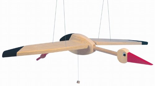 Woodyland 10216 - Schwingtier Storch aus Holz
