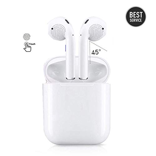 Preisvergleich Produktbild NWMY Bluetooth-Headset, berührbares kabelloses Headset, automatische binaurale Anrufpaarung, mit Mikrofon, mit 3000-mAh-Ladebox für Apple Airpod Android iPhone