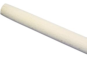 Bürstenfabrik - MADE IN GERMANY MAAJ Ø 24 mm - 140 cm BESENSTIEL/GERÄTESTIEL AUS ROHEM HOLZ - OHNE GEWINDE