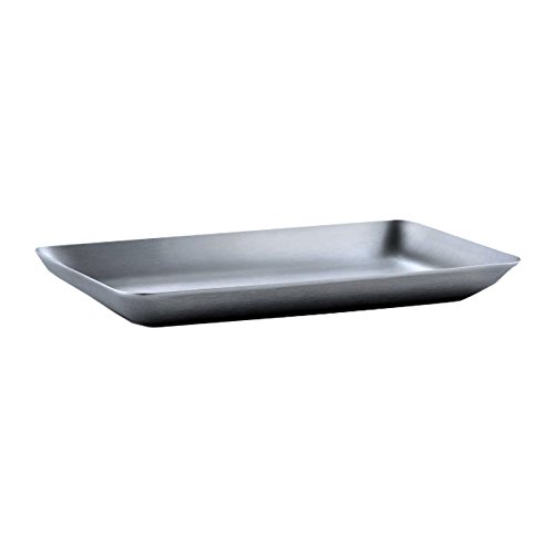 Blomus 63610 Tablett Basic, Edelstahl Matt, 10 x 17 cm