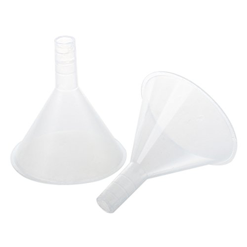 TOOGOO(R)2 Stueck 50 ml 2″ Mund-Durchmesser Labor klarer weisser Kunststoff Filter Trichter - 4
