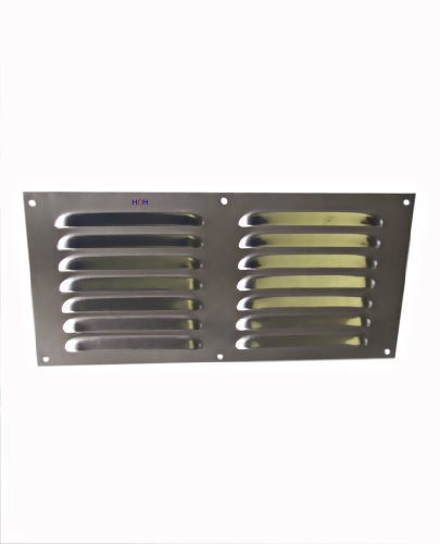 Lüftungsgitter LG-3015 A Alu pol. 300 x 150 mm Abluftgitter Lamellengitter Wetterschutzgitter - 3