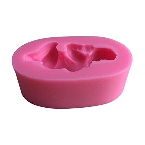 LYNCH Silikonform BABY Silikonkuchendekoration Fondant MARZIPAN Keksschneider Seife, Rosa - 3