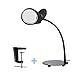 Produktbild Magnifier Desktoplupe LED Lupenleuchte Mit Klemme Lupenlampe USB 5W 26 LED Tischlupe Mit Schwanenhals 5X Fach Vergrößerungslampe,Black,2In15X