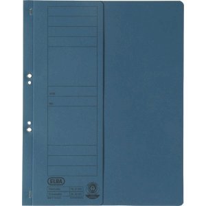 Preisvergleich Produktbild Elba 50 x Ösenhefter Amtsheftung halber Vorderdeckel Karton blau
