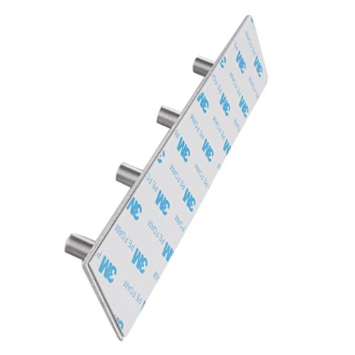 Haken Selbstklebend, PHOEWON 304 Edelstahl Handtuchhaken ohne Bohren Wandhaken Kleiderhaken Selbstklebend Hakenleiste Handtuchhalter Handtuch Haken für TüRen, Bad, KüChe, Schlafzimmer – 4 Haken - 5