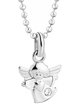 butterfly Mädchen Hals-Silberkette Sterlingsilber original Swarovski Elements Engel-Anhänger Schutzengel farblos...