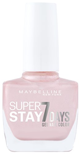 Maybelline New York Make-Up Superstay Nailpolish Forever Strong 7 Days Finish Gel Nagellack 78 Porcelain / Farblack mit ultra starkem Halt ohne UV Lampe in hellem Rosa, 1 x 10 ml