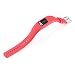 Produktbild Altsommer für Garmin vivofit 4 Armband Streifen Silikon Sportarmband Uhrenarmband Health Smartwatch mit Edelstahl Schnalle justierbares Ersatz Sport Bügel Armband für Damen Herren (Rot)
