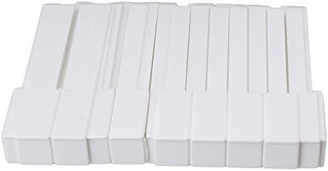 Yibuy White Plastic Piano Key Replacement 52 Piano Keytops