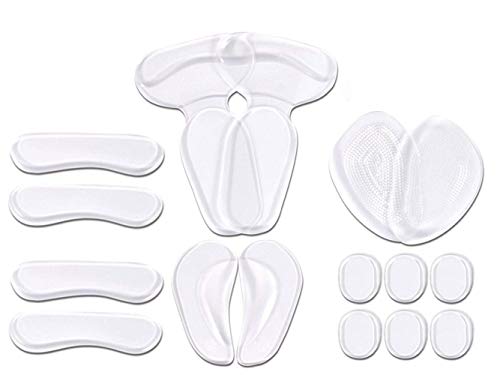 Novata 8 Pares Talón de Zapato Plantilla de Silicona Invisible autoadhesivo suave Foot Care Protector Plantilla Liner Zapatos