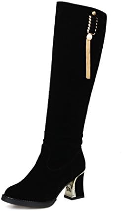 ZQ@QXChristmas gift European and American large size women's shoes,black,41