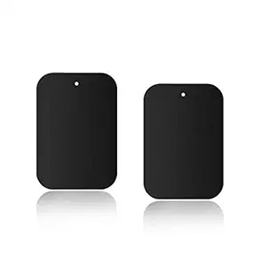 HIRATEK Magnetic Mount Metal Plates for Magnetic Car Mount Mobile Phone Holders and Other Magnetic Mount Holders - Rectangular & Round Plates All with 3M Adhesives (3M-SHEET-2BIG)