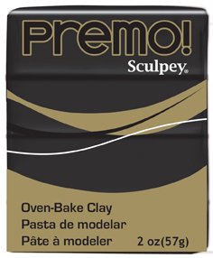 Premo Sculpey Polymer Clay 60mls-Black, Black