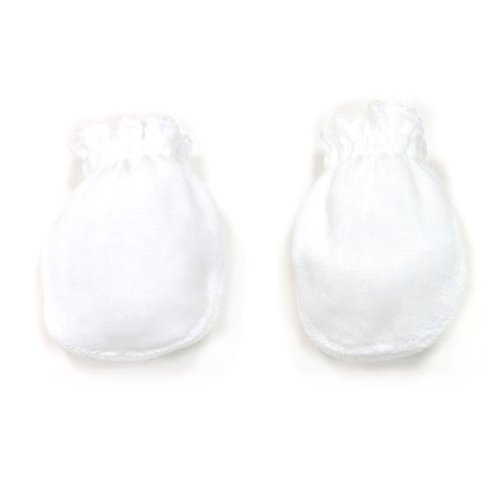 Cambrass Velvet Mitt Gloves (White)