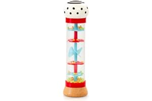 Early Learning Centre Wooden Rainmaker for Babies from 6 to 36 Months Baby Rattle Toddler Toy Rain Maker Wooden Rattle Elc Toys Wooden Baby Rattle Rain Rattle Gift Kids Baby Rainmaker Toy