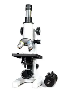 FALCON OPTIK Compound Student Microscope (Magnification 100X-450X) (White)