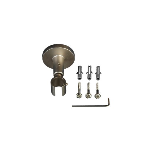 Liedeco Deckenträger für Gardinenstangen 5,5 cm Landhaus, ø 16 mm, 1 Stk schwarz - 2