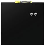 pizarra cristal magnetica negra Fácil de instalar con la cinta adhesiva incluida